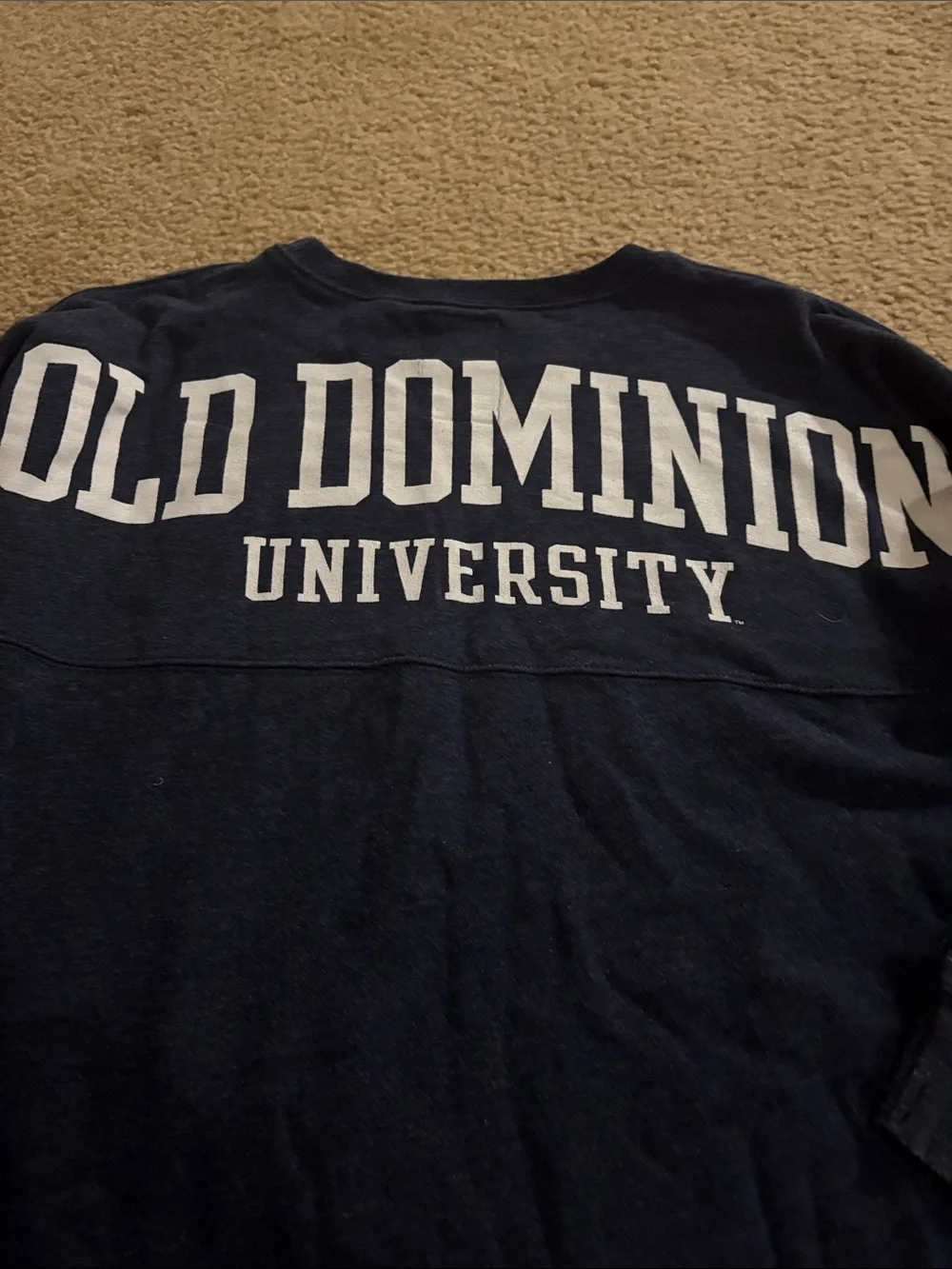 Navy Crewneck Long-Sleeve Sweater Unisex